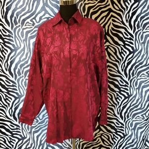 NICOLA Deep Purple Floral Blouse